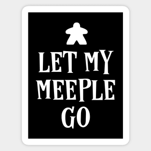 Let my Meeple Go Board Games Pun Sticker